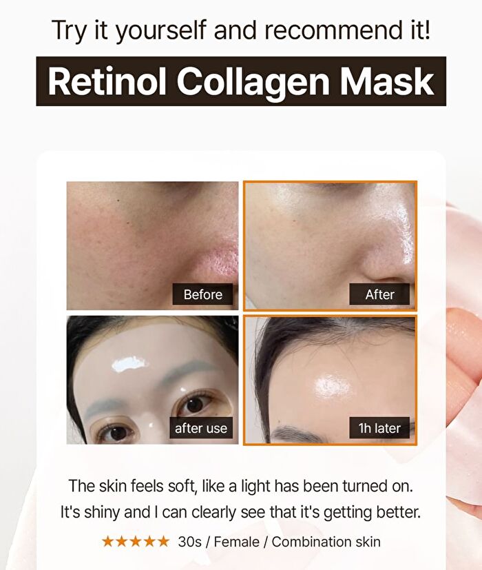 Premium Retinol Collagen Lifting Restore Fitting Mask Set - 25g x 4 sheets