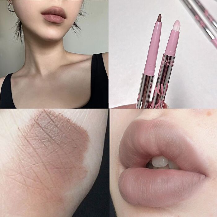 Soft Matte Dual-Ended Lip Liner Pencil - 5 Colors - 04# - 0.5g