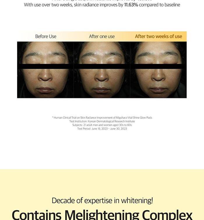 Miguhara Vital Shine Glow Ampoule Pad - 70 pads