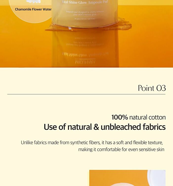 Miguhara Vital Shine Glow Ampoule Pad - 70 pads