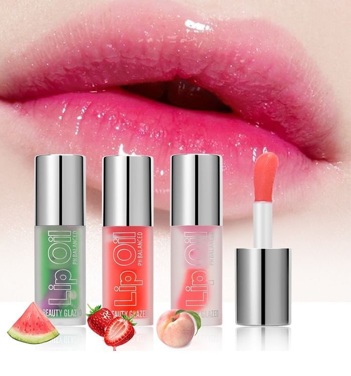 Beauty Glazed pH Balanced Lip Oil - 3 Types - #101 Peach - 4g