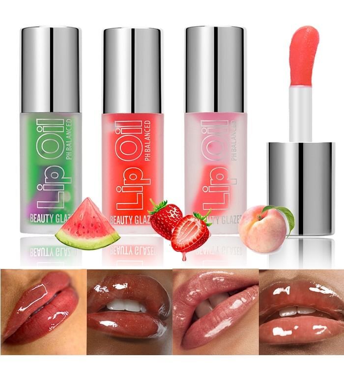 Beauty Glazed pH Balanced Lip Oil - 3 Types - #101 Peach - 4g