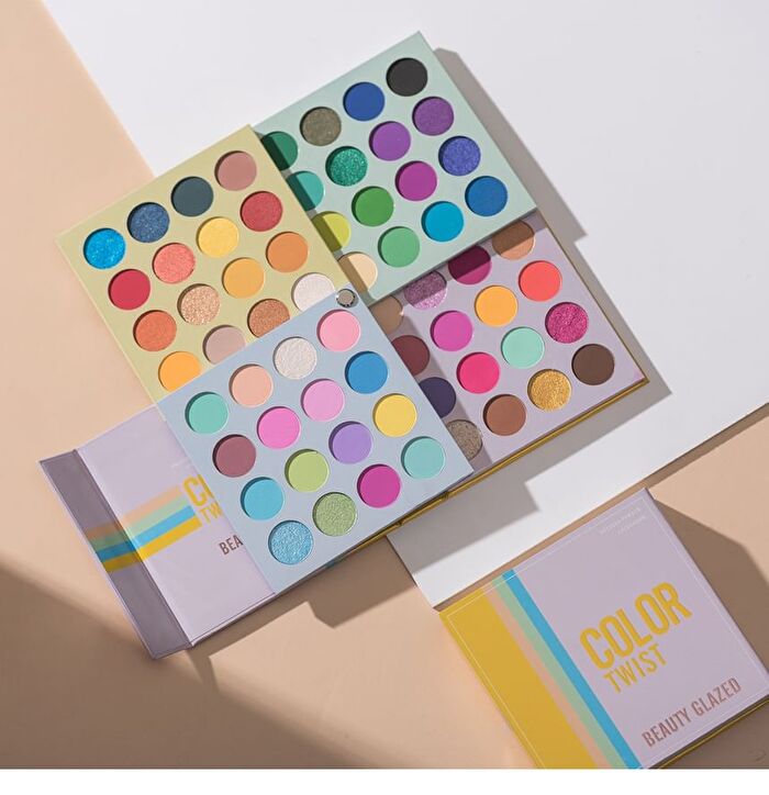Beauty Glazed 64 Colour Twist Eyeshadow Palette - 64 Colours Palette - 76.8g