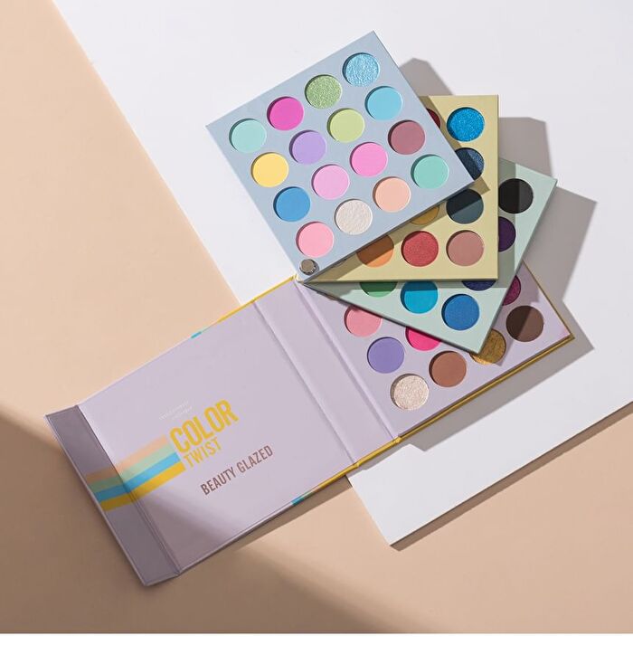 Beauty Glazed 64 Colour Twist Eyeshadow Palette - 64 Colours Palette - 76.8g