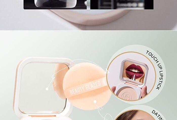 Beauty Glazed Full Coverage Velvet Compact Powder - 4 Shades - #104 Pearl - 10g