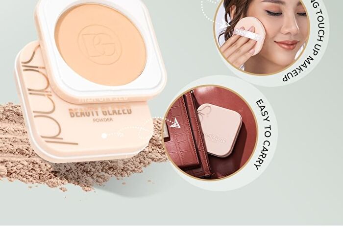 Beauty Glazed Full Coverage Velvet Compact Powder - 4 Shades - #104 Pearl - 10g