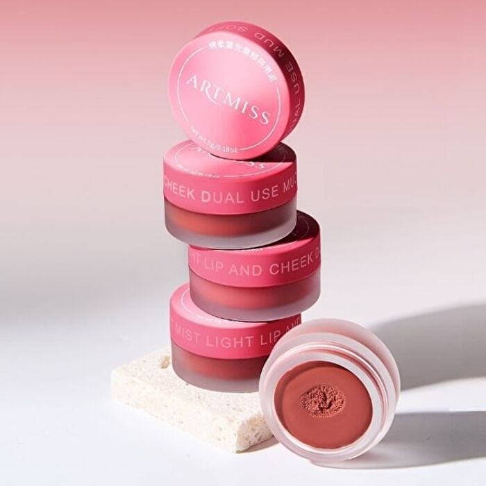Artmiss Soft Matte Lip & Cheek Mud - 4 Colors - 02# Earth Brown - 5g