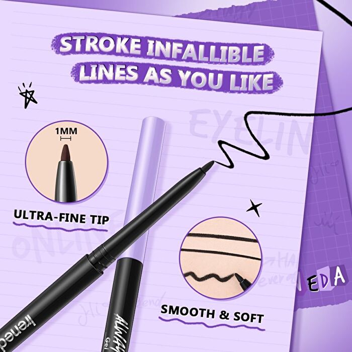 Ireneda Always Online Gel Eyeliner - 3 Colors - BL01 Black - 0.15g