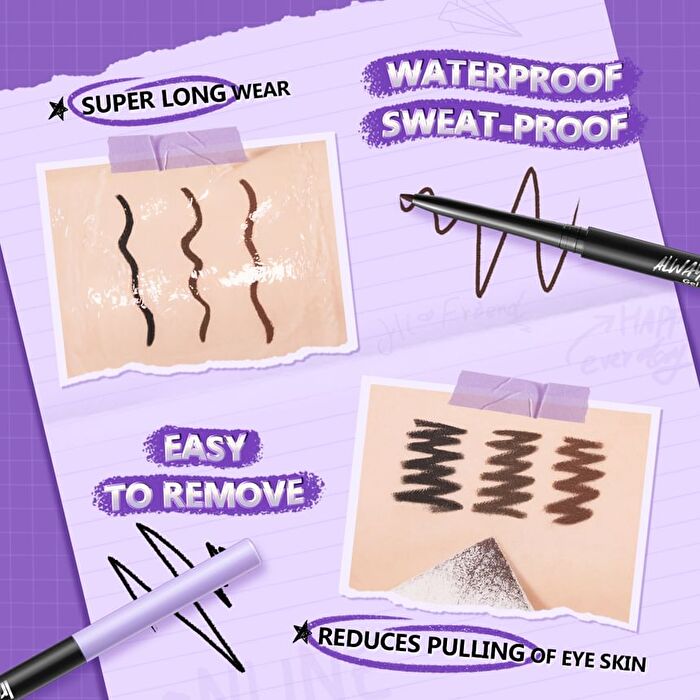 Ireneda Always Online Gel Eyeliner - 3 Colors - BL01 Black - 0.15g