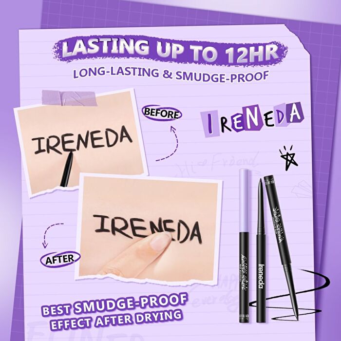 Ireneda Always Online Gel Eyeliner - 3 Colors - BR03 Natural Brown - 0.15g