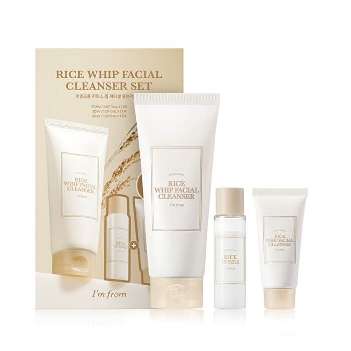I\'m from Rice Whip Facial Cleanser Set - 3 pcs