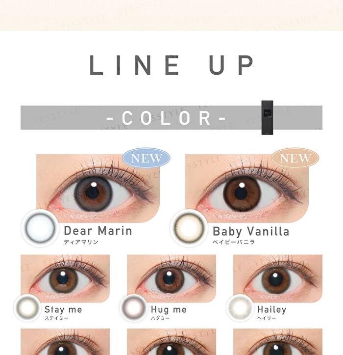 ReVIA 1 Day Color Lens Baby Vanilla 10 pcs - P-6.00 (10 pcs)