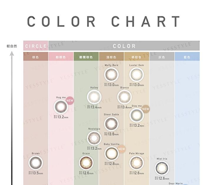 ReVIA 1 Day Color Lens Baby Vanilla 10 pcs - P-6.00 (10 pcs)
