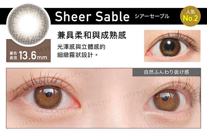 ReVIA 1 Month Color Lens Mist Iris 1 pc or 2 pcs - P-1.25 (1 pc)