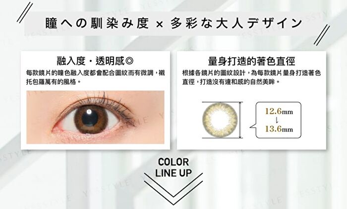 ReVIA 1 Month Color Lens Mist Iris 1 pc or 2 pcs - P-1.50 (1 pc)