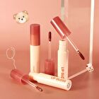 Greedy Bear Watery Lip Glaze - 4 Colors - 604# Peach Oolong - 3g