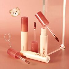 Heng Fang Greedy Bear Watery Lip Glaze - 4 Colors - 602# Love Fireworks - 3g