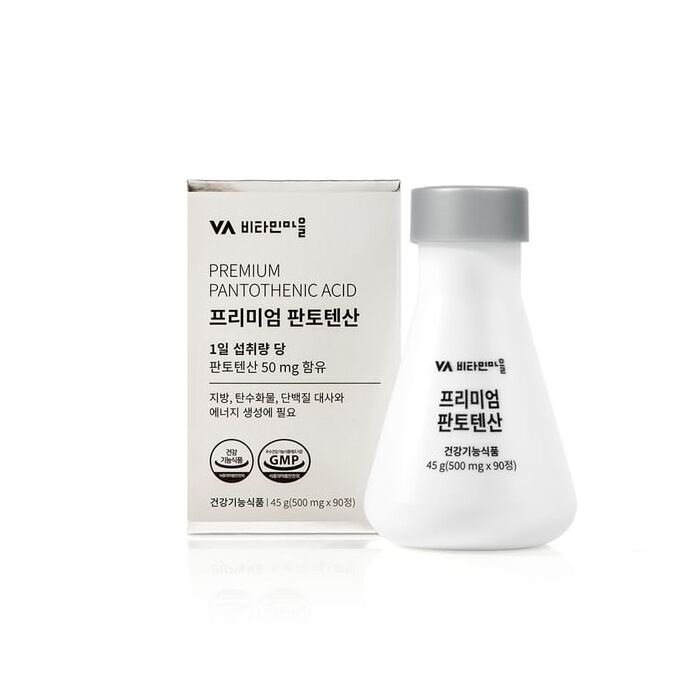 Premium Pantothenic Acid - 500mg x 90 tablets