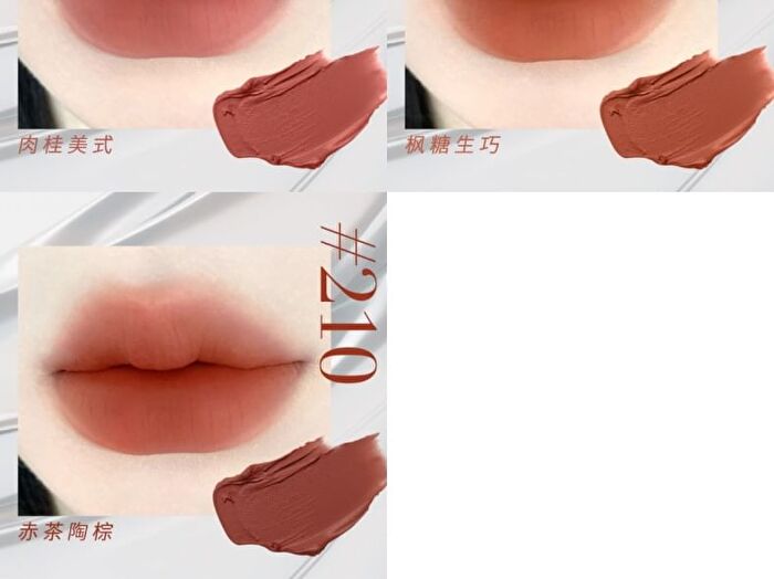 Czel Brown Series Fluffy Matte Lip Mud - 5 Colors - 201# Oat Milk Apricot - 2.8g