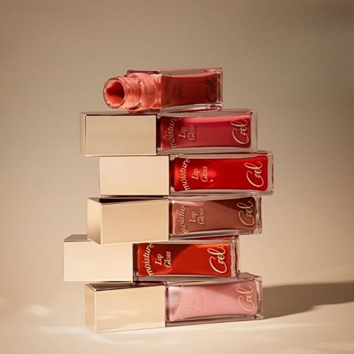 Czel Pearlescent Lustrous Essence Lip Gloss - 3 Colors - 300# Cream Pink - 8.5g