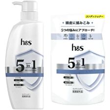 h&s 5 In1 Hair & Scalp Solution Conditioner - 290g Refill