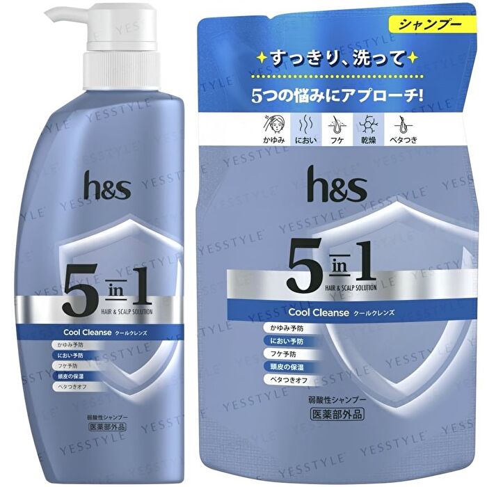 5 In1 Hair & Scalp Solution Cool Cleanse Shampoo - 340g