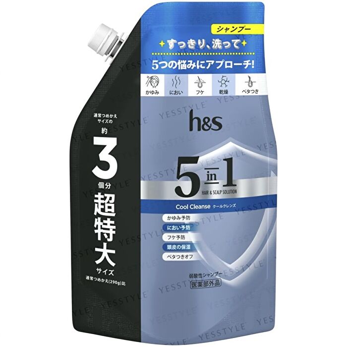 5 In1 Hair & Scalp Solution Cool Cleanse Shampoo - 340g
