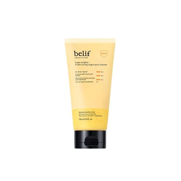 Super Knights Bright Toning Vegan Pack Cleanser - 150ml
