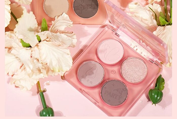 Insiti Balloon Party Quad Eyeshadow Palette - 3 Types - 01# Wood Tea Brown - 5.1g