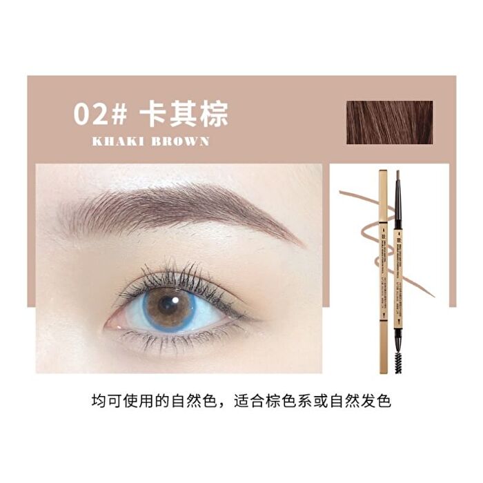 Dual Head Eyebrow Pencil - 3 Colors - #01 Light Brown