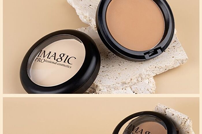 Imagic Matte Silky Pressed Powder - 4 Shades - 1# White - 15g