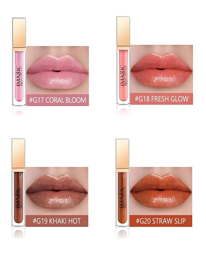 Imagic Pearl Mirror Lip Gloss - 4 Colours - #19 Khaki Hot - 7ml