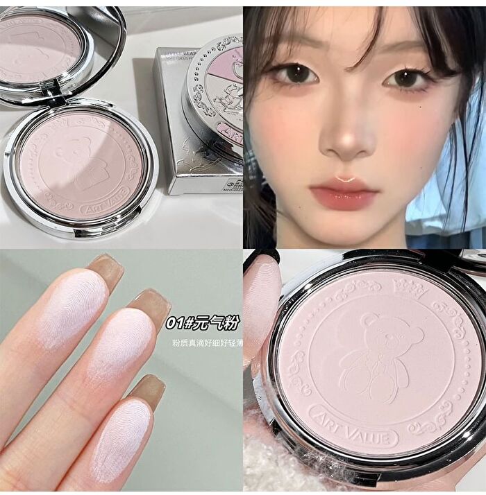 Little Bear Knight Matte Finish Powder - 3 Shades - 01# Pink - 10g