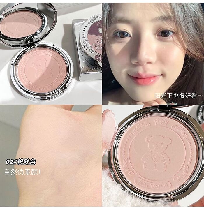 Little Bear Knight Matte Finish Powder - 3 Shades - 01# Pink - 10g