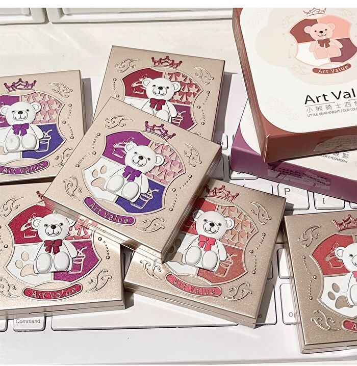Little Bear Knight 4 Colours Eyeshadow Palette - 01# Summer Brown (1.5g x 4)