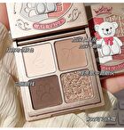 Little Bear Knight 4 Colours Eyeshadow Palette - 01# Summer Brown (1.5g x 4)
