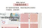 4 Colours Cartoon Embossed Matte Blush Palette - 01# Milky Apricot (2g x 4)
