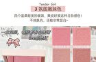 4 Colours Cartoon Embossed Matte Blush Palette - 01# Milky Apricot (2g x 4)