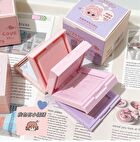 4 Colours Cartoon Embossed Matte Blush Palette - 01# Milky Apricot (2g x 4)