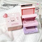 4 Colours Cartoon Embossed Matte Blush Palette - 01# Milky Apricot (2g x 4)