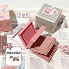 4 Colours Cartoon Embossed Matte Blush Palette - 01# Milky Apricot (2g x 4)