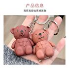 Bear Keyring Matte Lip Mud - 9 Colours - 01# White Peach - 1.7g