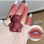 Bear Keyring Matte Lip Mud - 9 Colours - 01# White Peach - 1.7g