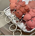 Bear Keyring Matte Lip Mud - 9 Colours - 01# White Peach - 1.7g