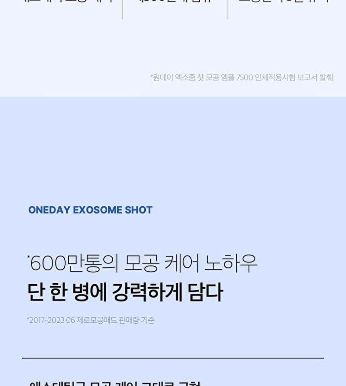 One Day Exosome Shot Pore Ampoule 7500 - 30ml