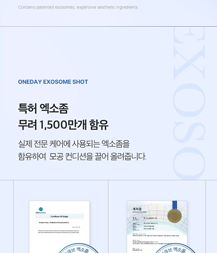 One Day Exosome Shot Pore Ampoule 7500 - 30ml
