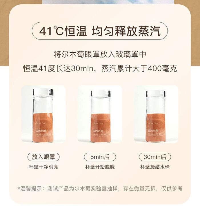 Amortals Light Aroma Steam Eye Mask - 4 Types - Misty Forest - 1 box (14pcs)