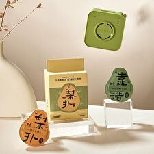 Amortals Pear-Shaped Powder Puff Set with Case - Puff Set (2pcs & Case)