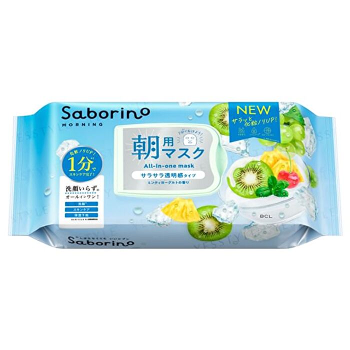 Bcl Saborino Morning All-In-One Mask Smooth & Transparent Type - 28 pcs