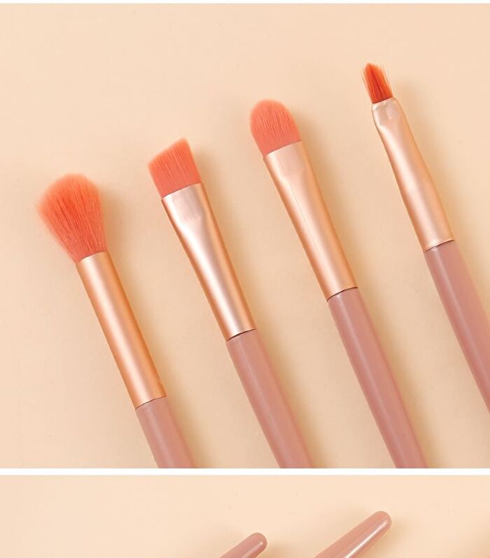 Makeup Brush Set  - 4 Colors - #Light Pink